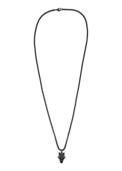 Akitsune-Vulpes-Pendant-Necklace-Matte-Black-Chain-Fox-Mens-Style-Full