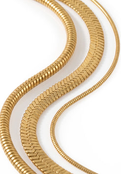Akitsune Celestia Necklace Set gold tone