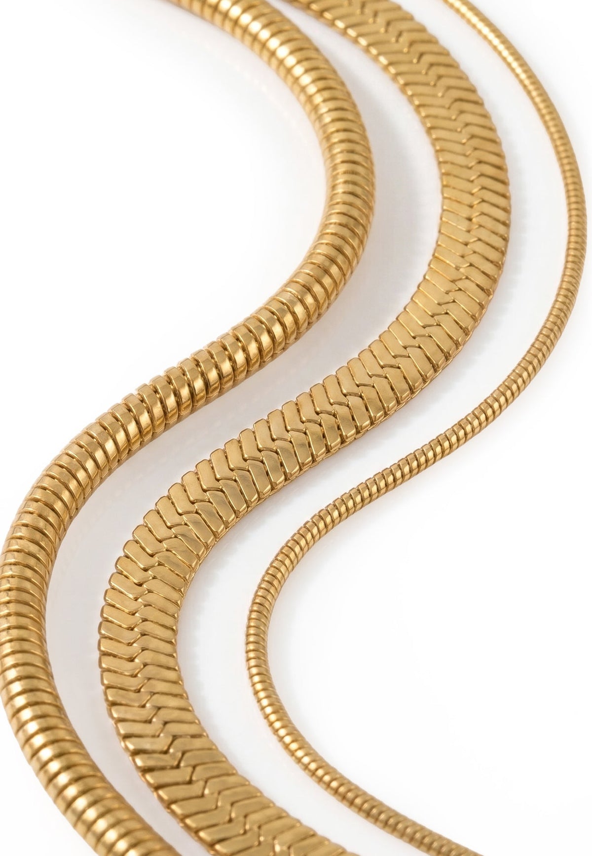 Akitsune Celestia Necklace Set gold tone