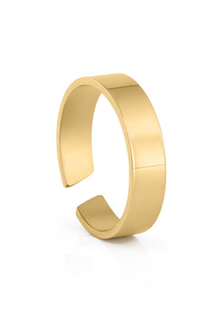 Gold bracelet on a white background