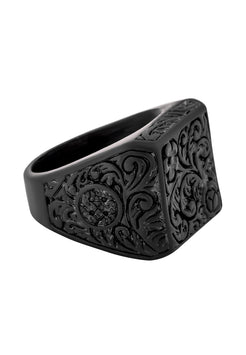 Floris-Ring-Matte-Black-Floral-Ornament-Side