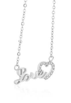 Love-Necklace-Silver-Side
