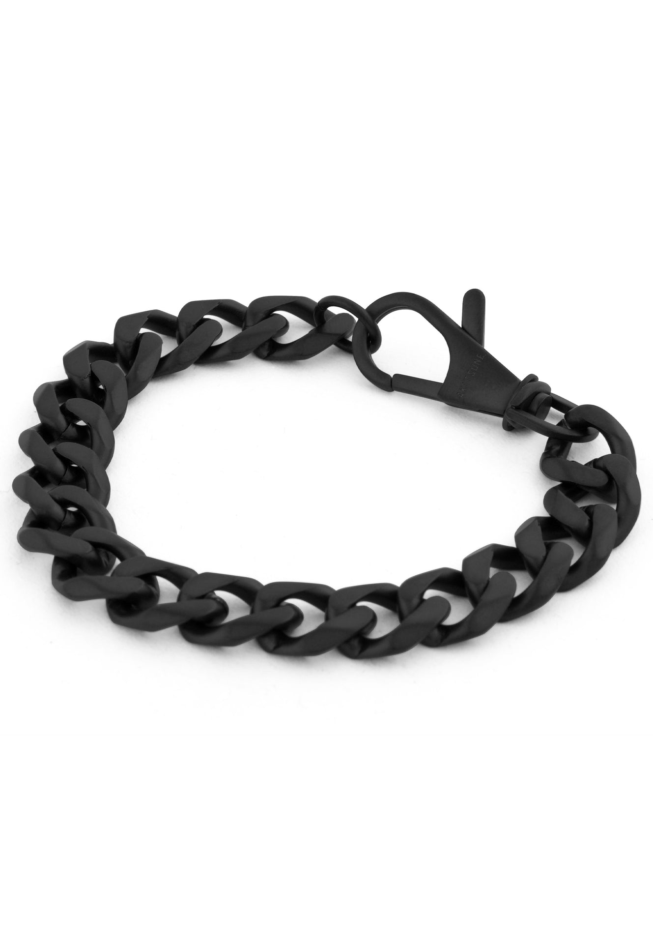 Militium-Metal-Chain-Bracelet-Matte-Black-Side-2