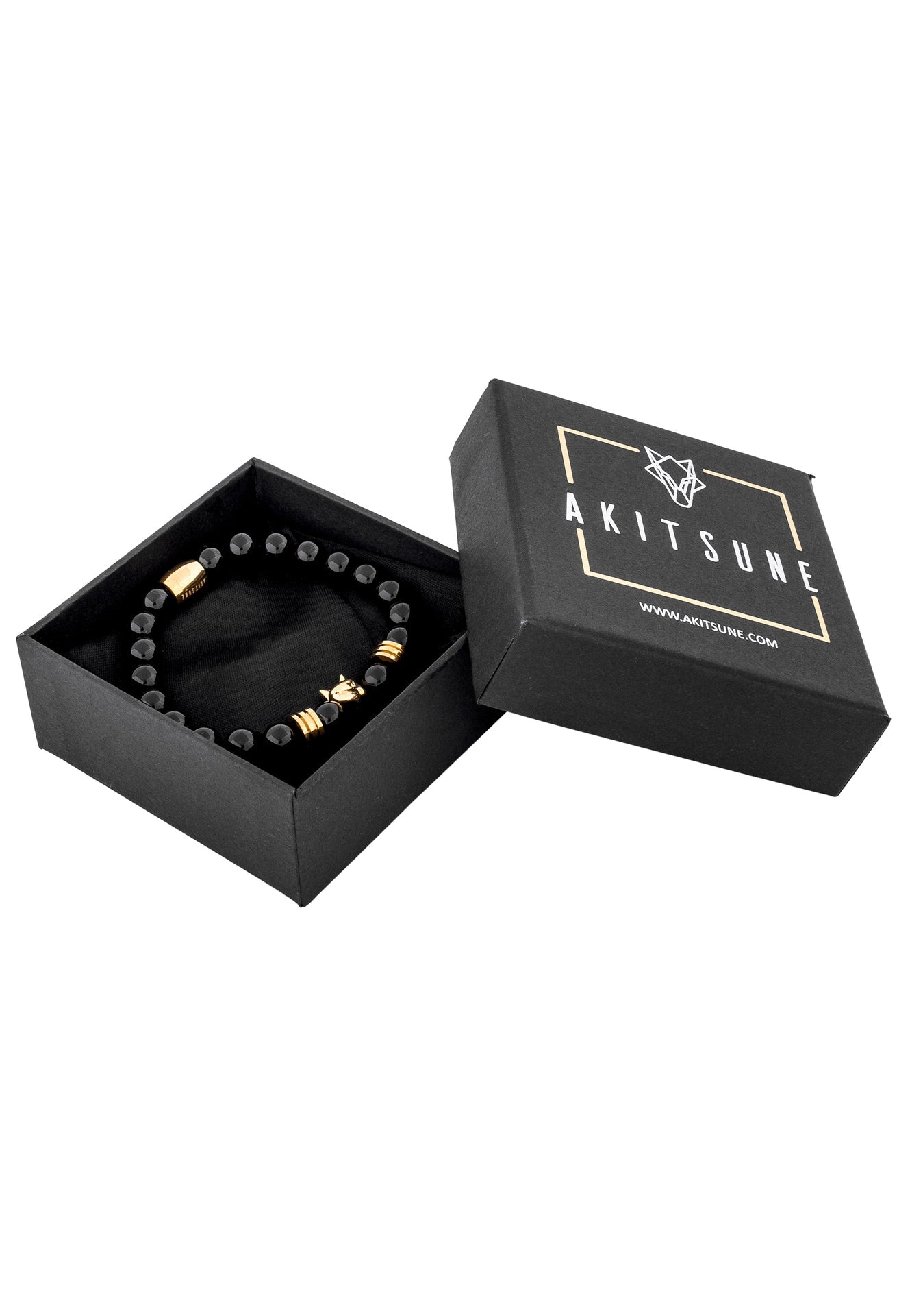 Obsidian-Bracelet-Gold-Black-Bead-Box-Packaging
