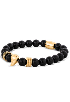 Obsidian-Bracelet-Gold-Black-Bead