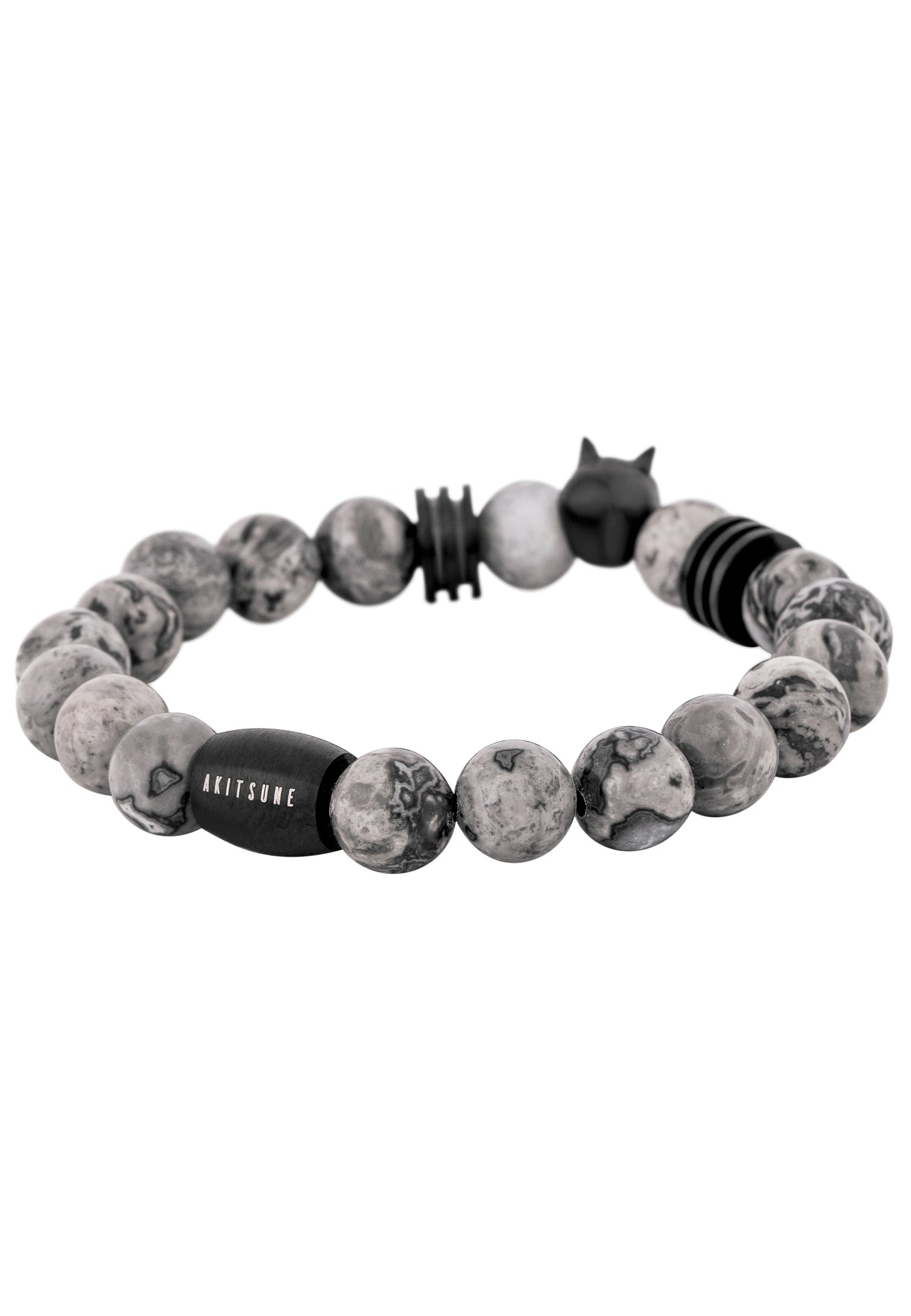 Obsidian-Bracelet-Matte-Black-Grey-Bead-Onyx-Back