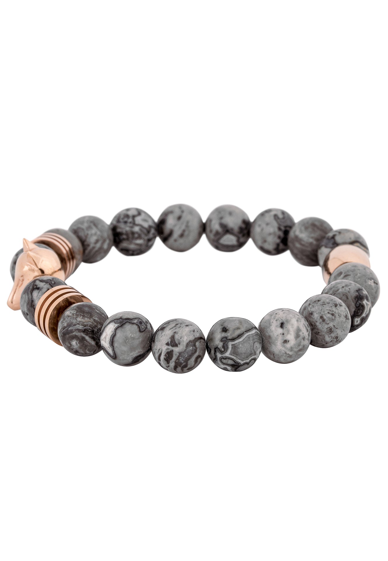 Obsidian-Bracelet-Rose-Gold-Darkgrey-Bead-Side-2