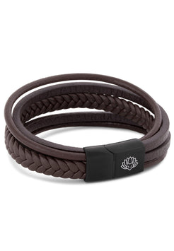 Pax-Leather-Bracelet-Matte-Black-Brown