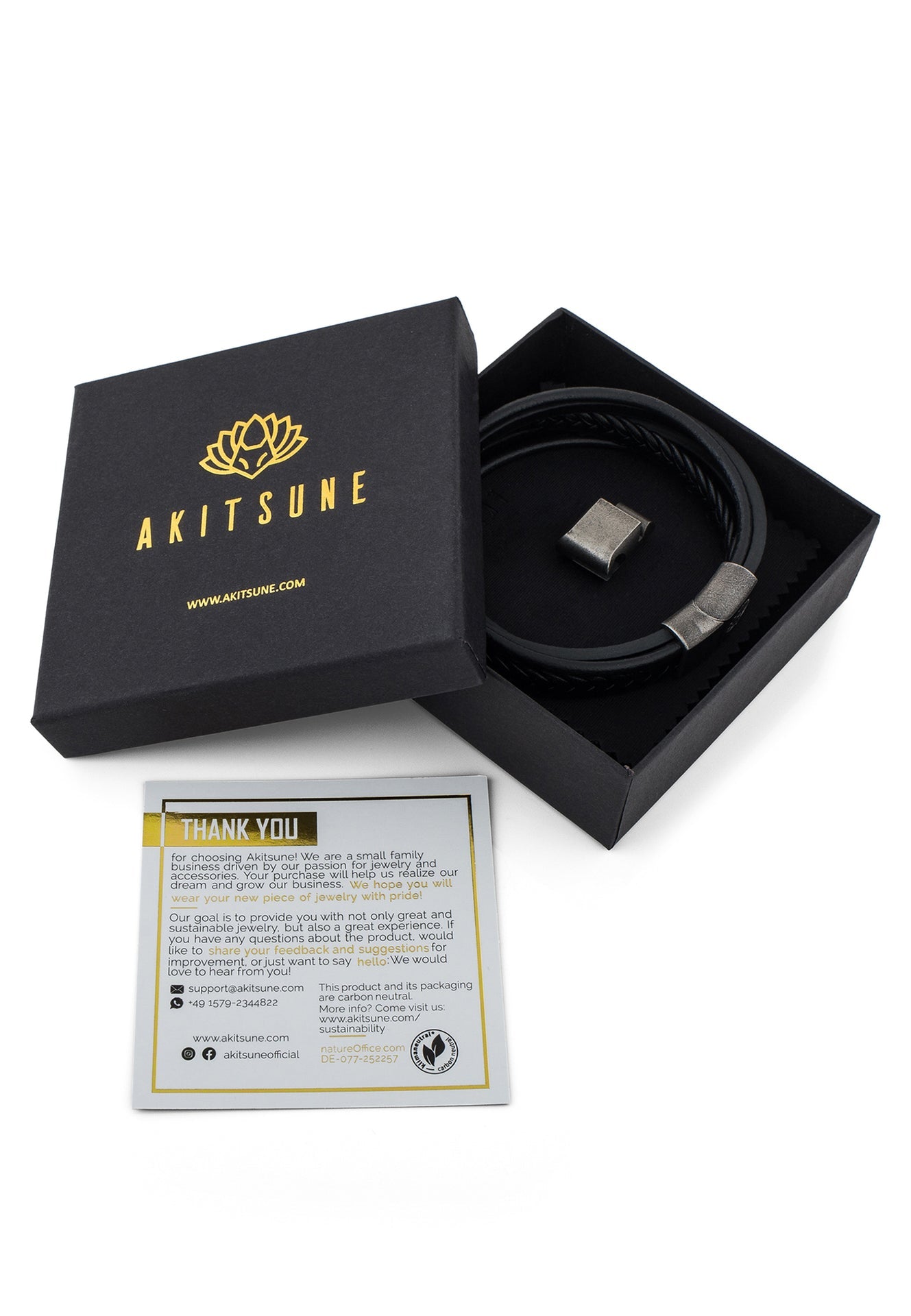 Pax-Leather-Bracelet-Silver-Black-Mens-Box-Packaging