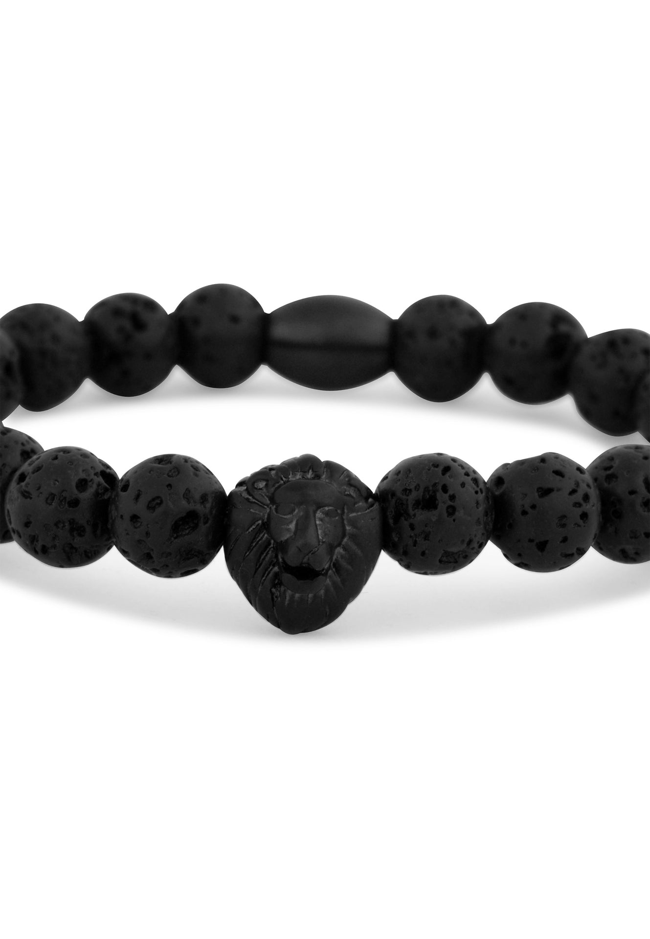 Regis-Beaded-Bracelet-Black-Black-Lavastone-Lion-Head-Detail