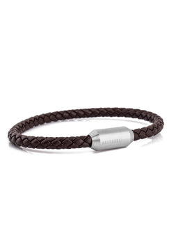 Silva-Leather-Bracelet-Silver-Brown-Side