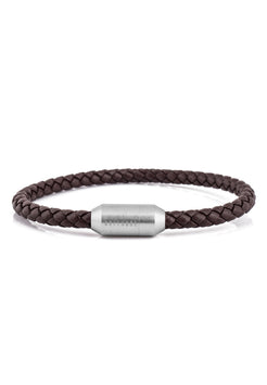Silva-Leather-Bracelet-Silver-Brown