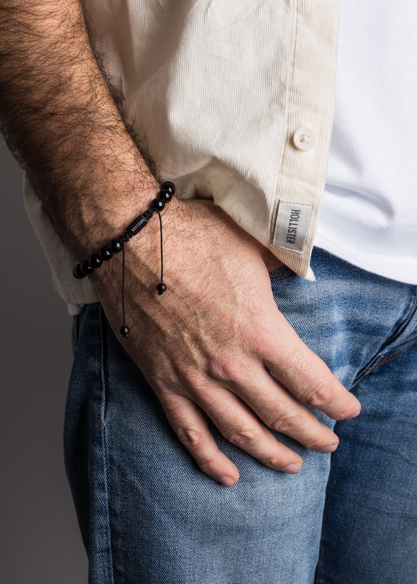 Venatio-Beaded-Bracelet-Black-Marble-Black-6