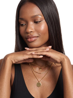 Bloom Necklace Set, worn by a model
